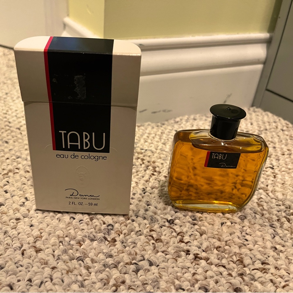 Vintage TABU eau de cologne by Dana.   Open box and could be unused bottle.